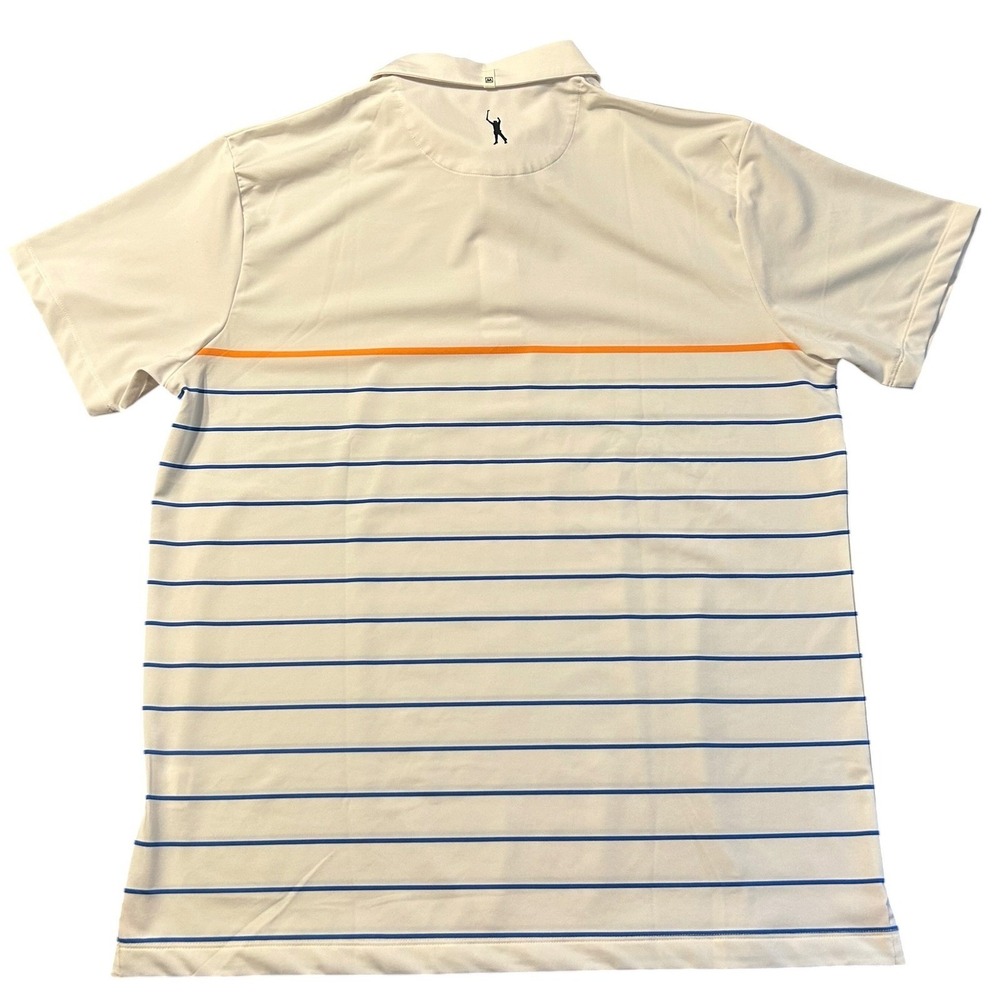 Mizzen+Main Phil Mickelson Mens XL White Striped Golf Polo PMP-S20-11009 - Picture 9 of 13